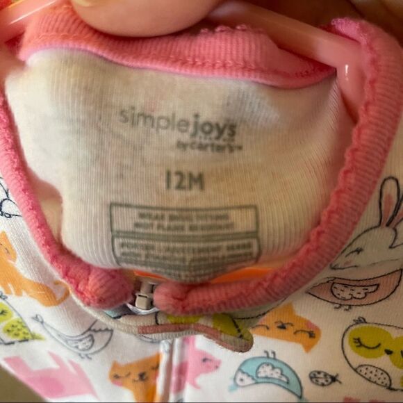 COPY - Carter's Baby Girls' Snug-Fit Footless Cotton Pajamas 12M NWOT elephant … - Picture 6 of 6